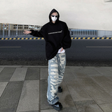 小众金属字母立体印花垫肩宽松连帽男女卫衣B289-WY488-P85，男装卫衣，电商B289