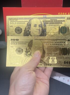 金箔100美国外国防钱币各国外币