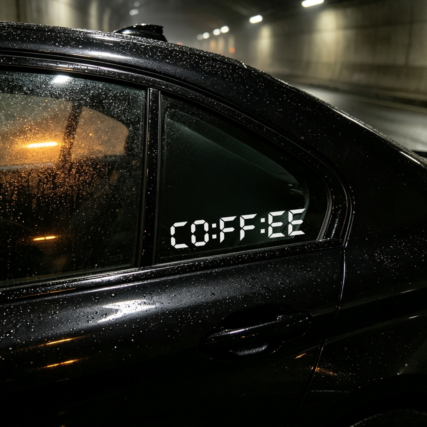 赛博像素COFFEE咖啡元素贴纸