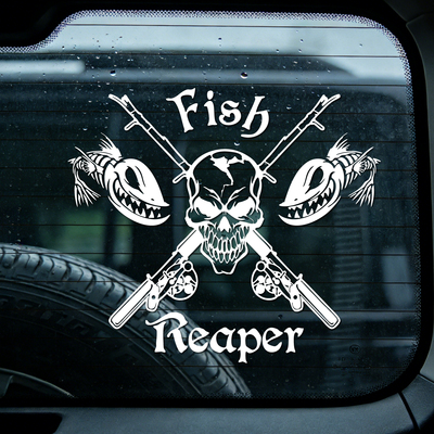FishReaper死神钓手车贴