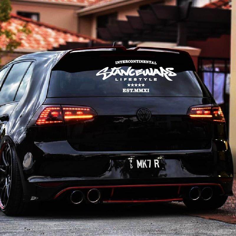 后挡风玻璃贴纸创意车贴拉花