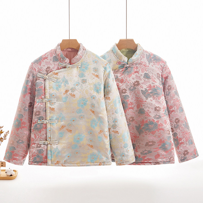 棉花咏新中式盘扣棉花棉袄