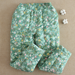 居家宽松外穿长裤 手工纯棉花女士棉裤 加厚不起球成人高腰保暖冬季