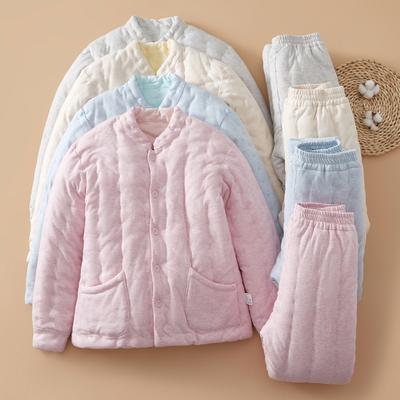 女士手工纯棉花冬季加厚棉袄棉裤