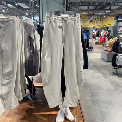 阿迪达斯男裤26春新款FOS纯棉针织透气运动长裤KU5301 5300 5299