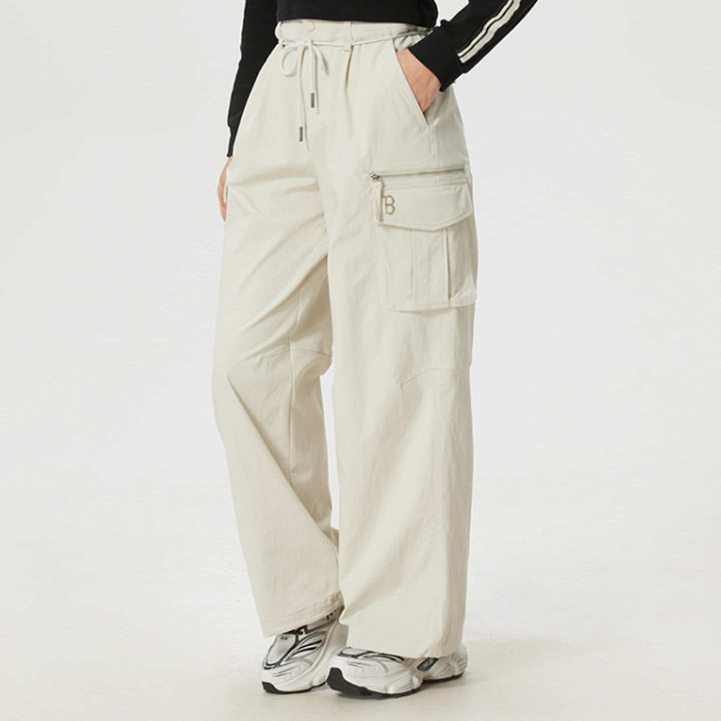 MLB女款2026年春款正品运动休闲棉质梭织直筒工装长裤3FWPV0161