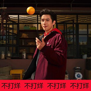 阿迪达斯三叶草男子运动宽松休闲蛇年新年夹克外套KA0821 KA0822