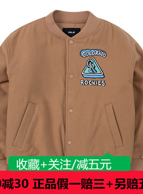 MLB男女情侣外套2023秋季新款复古休闲宽松流防风夹克3AJPC0124