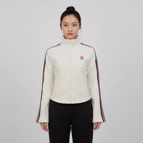 阿迪达斯女子CNY马年新年款运动休闲立领夹克外套KG3456 HY2129