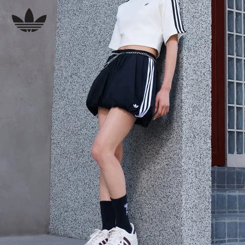 阿迪达斯三叶草短裤女裤26夏新款宽松运动短裤女 KY5067 KY5069