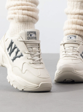 MLB/老爹鞋男女鞋2025春新款运动小白鞋厚底轻便休闲鞋3ASHC015N