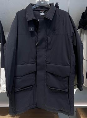 New Balance男子25冬宽松外套翻领防风保暖中长裤羽绒服NPE41361