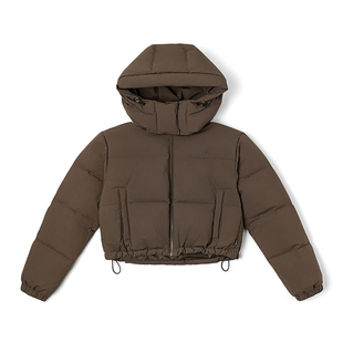 VANS/范斯女款运动连帽短款羽绒服外套VN000QS4EMP/VN000QS4JDU