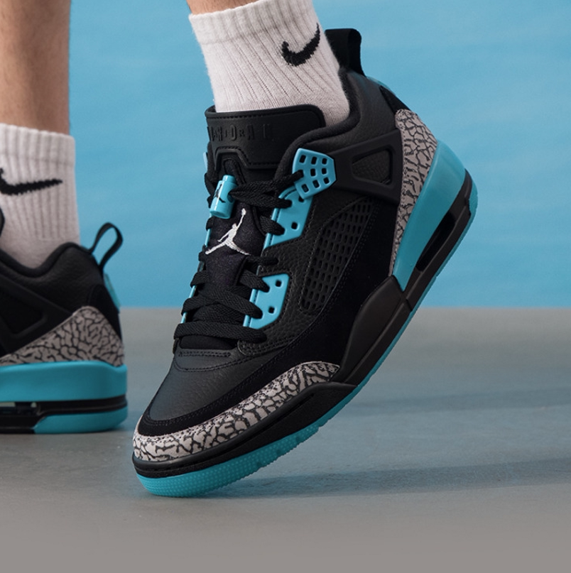 NIKE/耐克男子JORDAN SPIZIKE黑蓝简版运动板鞋篮球鞋FQ1759-005