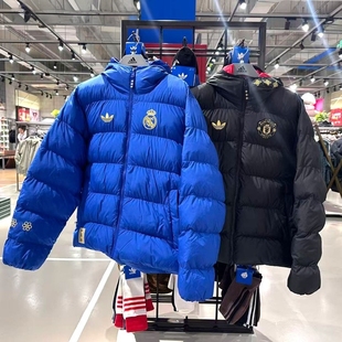 阿迪达斯三叶草男26新款CNY皇马曼联夹克棉服外套JZ2238 JM5567