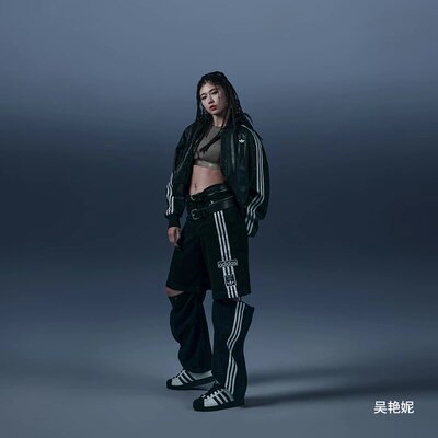 阿迪达斯三叶草吴艳妮同款女阔腿裤可拆卸宽松牛仔JD0082 JD5618