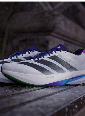 阿迪达斯男鞋2025新款ADIZERO BOSTON 13透气运动跑步鞋JS4946