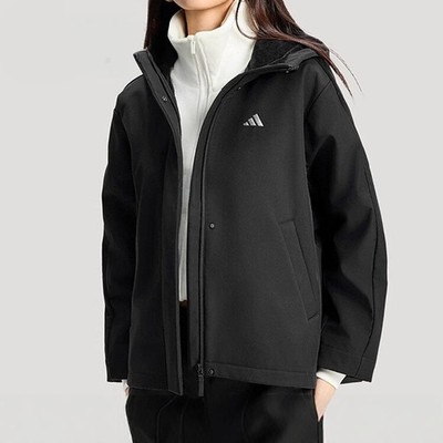 阿迪达斯加绒软壳连帽外套26款女子梭织夹克KS2782 2783 KS2761