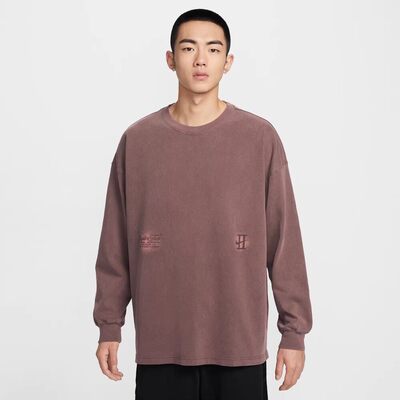 NIKE耐克男长袖T恤2026春新款刺绣小标运动休闲针织衫IH5086-502