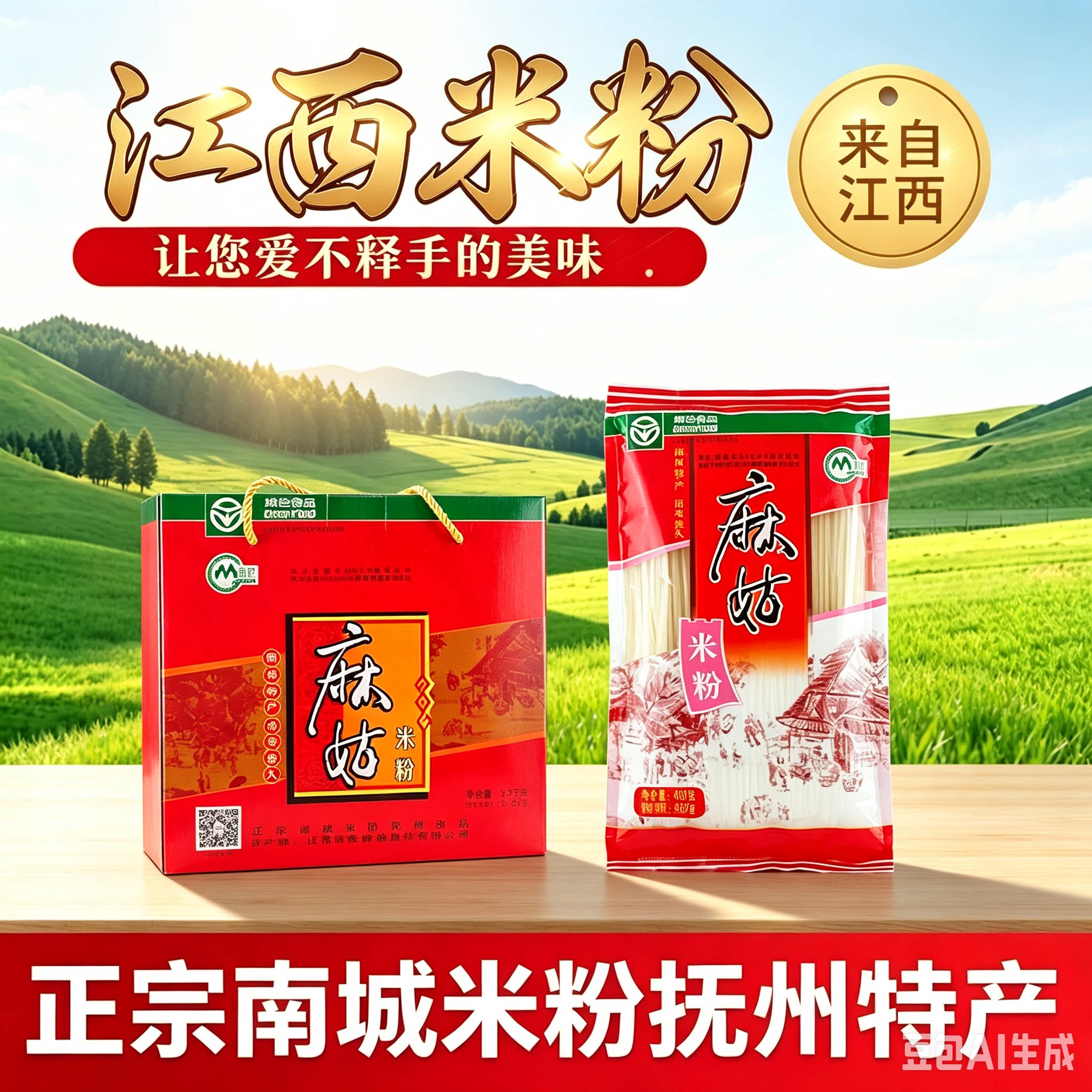 江西麻姑米粉抚州南城特产
