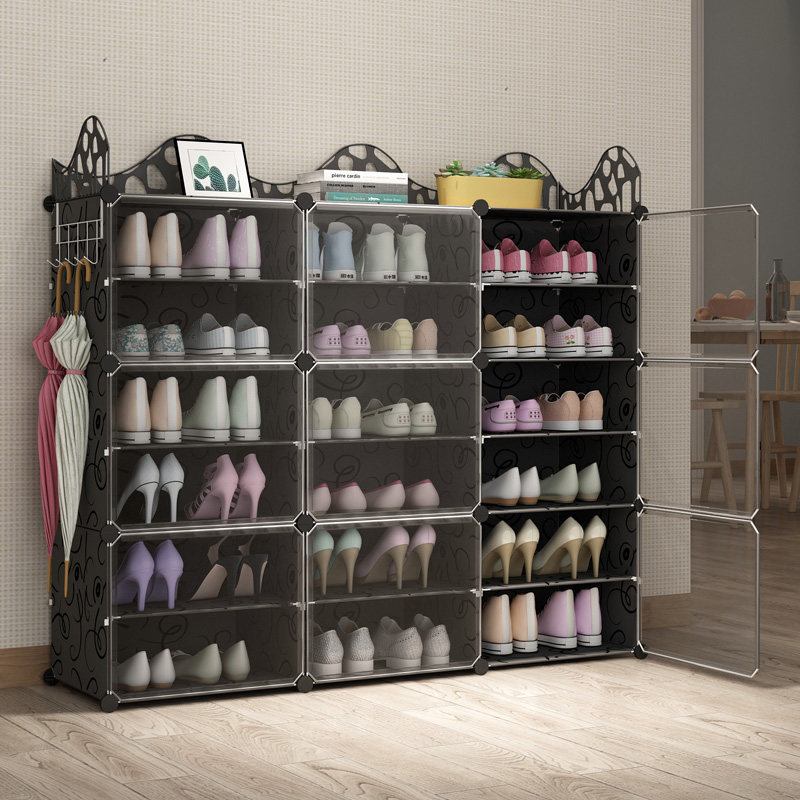 鞋架防尘无门简易门口家用室内好看入户门鞋柜收纳透气大容量经济