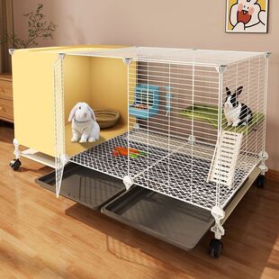 兔笼子大空间家用大号专用兔子笼室内兔子窝宠物侏儒兔荷兰猪别墅