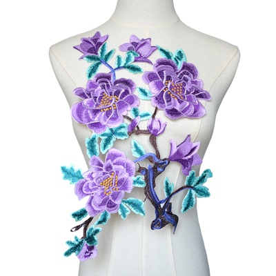 刺绣手缝花朵辅料补丁贴手工实惠