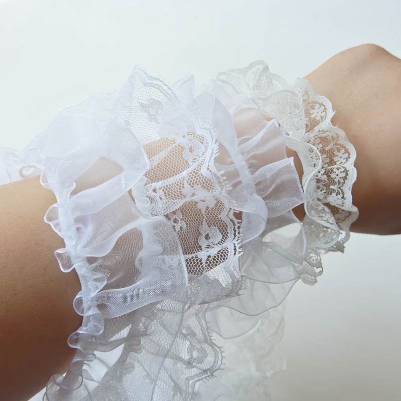 1米弹力打褶皱荷叶木耳蕾丝花边