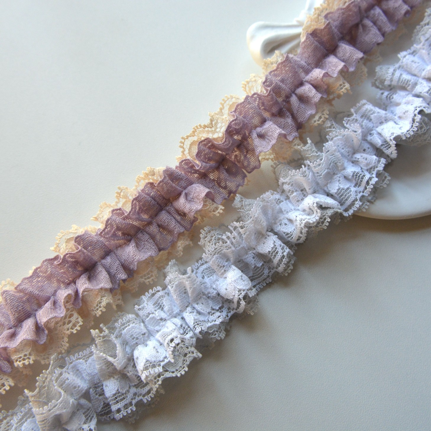 打褶皱蕾丝花边辅料奴仆洛丽塔