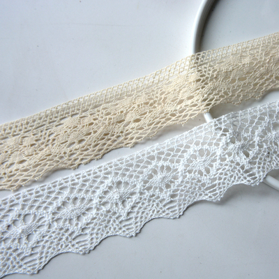 满9.9包邮4cm纯棉镂空蕾丝桌布