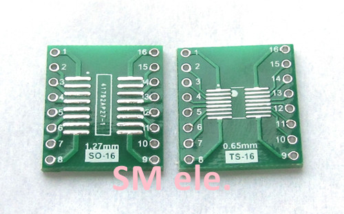 SOP16转接板 SOP16转DIP16 贴片转直插 转换板 tssop16 msop soic