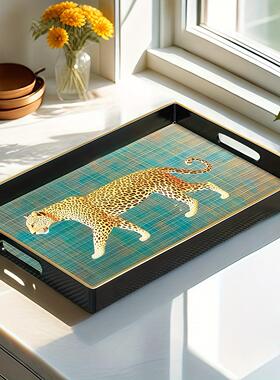 黑色豹子客厅装饰摆件创意礼品