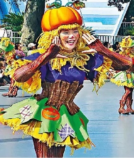 新款 万圣节巡游派对南瓜蓬蓬裙演出服装