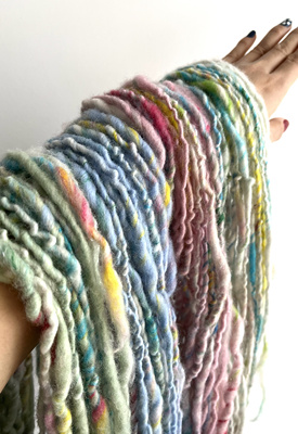 手纺线星光闪闪仙气毛线手混线特色编织线手工材料颜色微妙独特