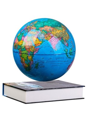 磁悬浮8寸书本悬浮地球仪中英文双语办公家居摆件立体