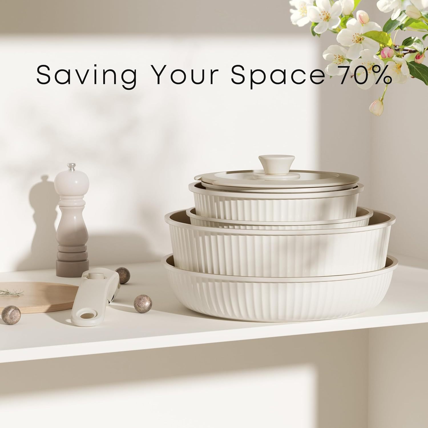 跨境可拆卸锅具套装家用可拆卸手柄不粘锅电磁炉燃气通用套装锅