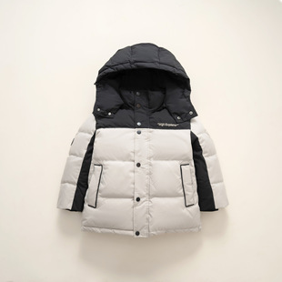平湖童装儿童羽绒服亲子装面包服女童男童宝宝可拆卸加厚白鸭绒潮