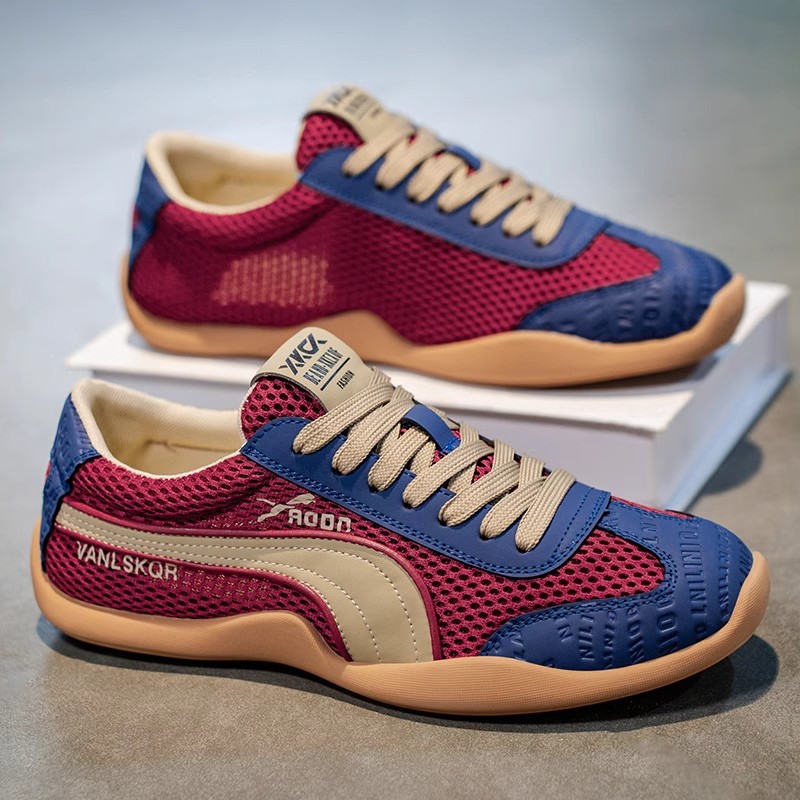 网面透气潮流板鞋软底轻质潮男鞋