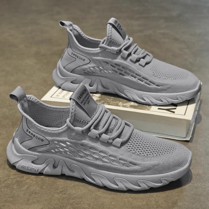 夏透气网面防臭休闲轻便运动鞋