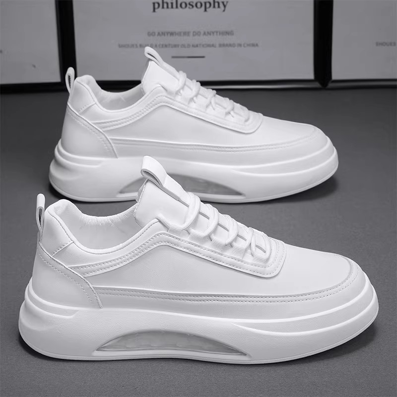 透气纯白色百搭增高运动休闲潮鞋