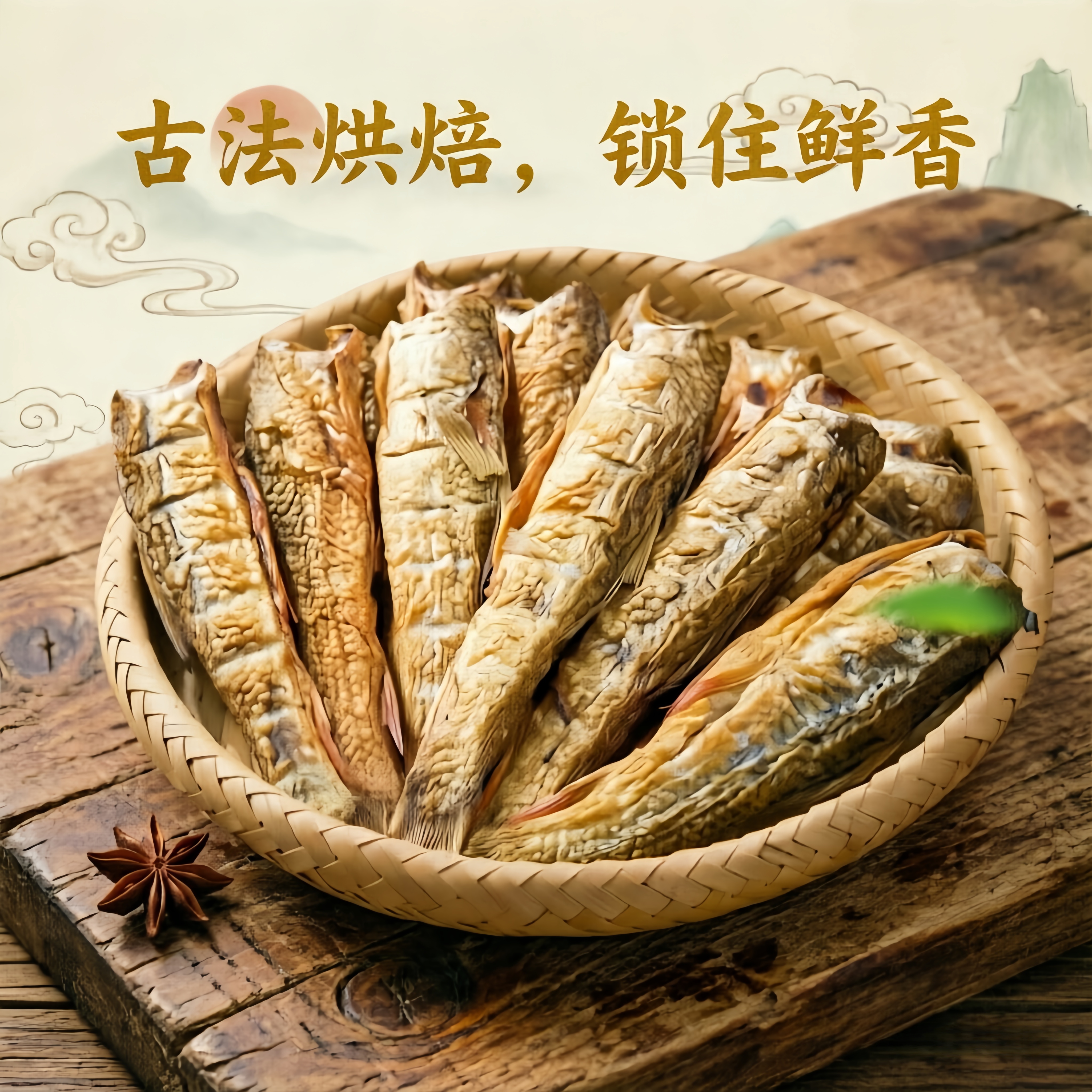 湖南烟熏刁子鱼干500g 米糠火焙小鱼仔 农家柴火腊鱼干货下酒下饭图片