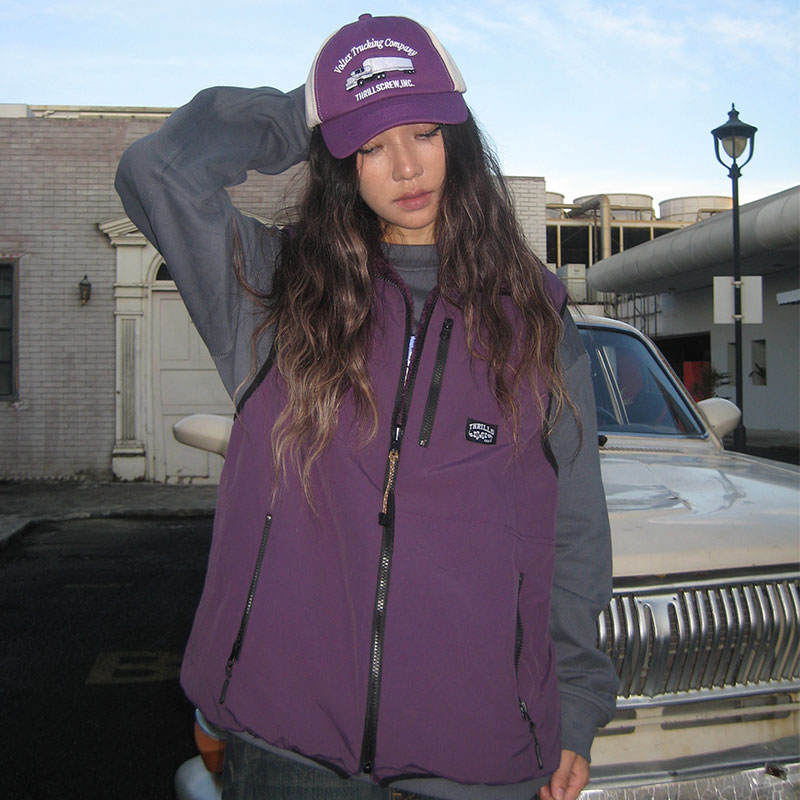 thrillscrew宽松双面穿马甲保暖