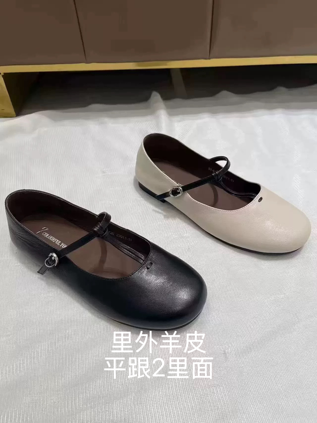 春季新款时尚牛皮休闲百搭女鞋玛丽珍鞋平跟单鞋