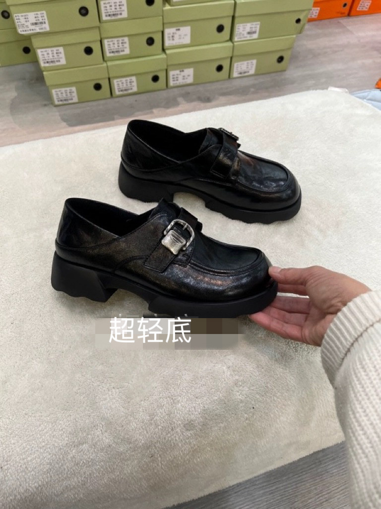 新款时尚潮流款女中跟休闲柔软舒适百搭冬季乐福鞋女,女鞋,棉鞋,淘宝优惠券,粉丝福利购,淘宝优惠卷