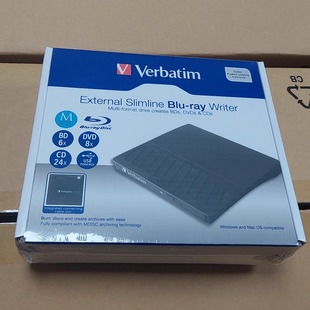 正品Verbatim威宝66768外置蓝光刻录机USB3.2外接移动BD/DVD光驱