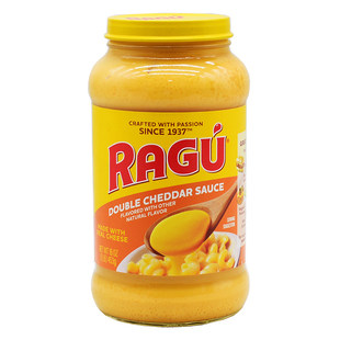 美国进口RAGU乐鲜双重切达芝士酱453g 车打奶酪酱汉堡酱意面酱