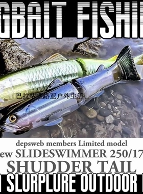 deps new slideswimmer SHUDDER TAIL 250桨尾 【巴拉咕嗒路亚】