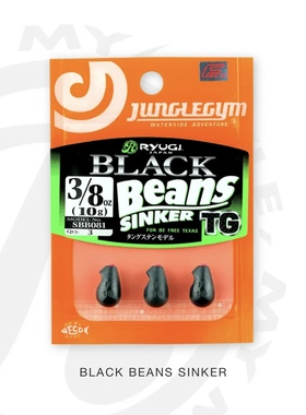 ryugi 流義 BLACK BEANS SINKER 德州钓组站立钨钢铅坠