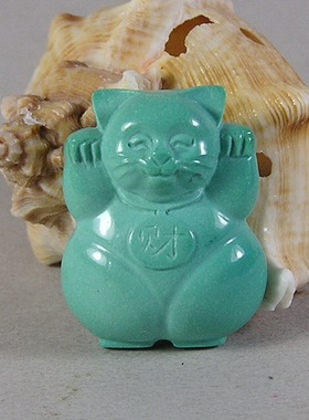 绿松石原矿玉化吊坠苏工
