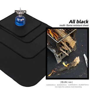 户外野营防火布野炊烧烤隔热垫子阻燃布耐高温灭火毯子硅胶布露营